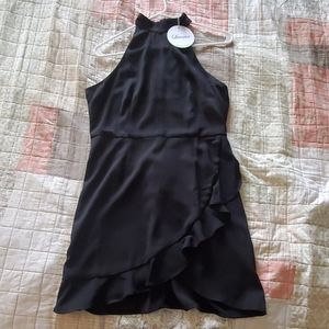 Little black dress halter